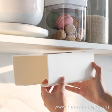 Caja de papel para colgar en la pared sin perforaciones al revés